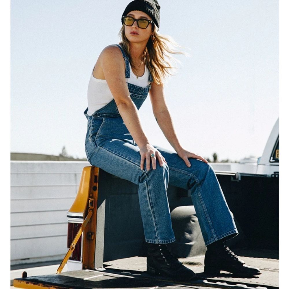 Denim Overalls Jumpsuit - Blue